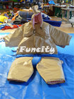 PVC Inflatable Sport Games , 1.2m / 1.5m Orange / Yellow Kids Sumo Suit