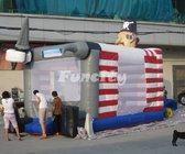 Commercial Events Kid Inflatable Jumping Castle With Climbing Wall Games