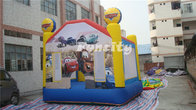 Crazy Racing Themed Inflatable Jumping Castle / Bouncy Castle With SGS Certificate
