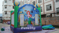 Mermaid Themed Kids Inflatable Castle Bouncer Commercial Grade PVC Anti UV