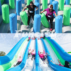 Funny 5K Run Obastacle Inflatable Finish Line 0.55mm PVC Tarpaulin Material