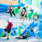 CE Approved Inflatable Crash Course For 5K Inflatable Sport Game Customized