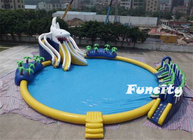 Giant Mobile Inflatable Water Pool 30m 0.6mm PVC Tarpaulin