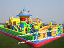 0.55mm PVC Tarpaulin Kids &Adults Inflatable Fun City Playground Bouncy House with Air Blower