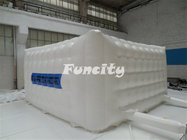 White Cube Led Lighting Inflatable Air Tent Waterproof Inflatable Marquee Tent