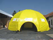 Fluorescent Yellow Dome Inflatable Air Tent Camping In Hot - welding Workmanship