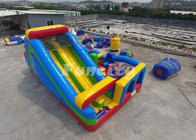 Customized Inflatable Obstacle Castle Size 9m*5m*5m With 0.55 Mm Pvc Tarpaulin
