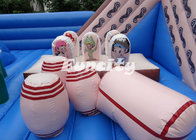 Digital Printing Giant Inflatable Bouncy Castle Cute Design With 0.55 Mm Pvc