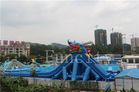 Dragon Theme Inflatable Water Slide For Adults / Kids 0.55mm PVC Tarpaulin