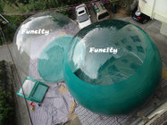 Fashionable Transparent PVC Two Rooms Inflatable Tent For Summer Camping