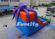 PVC Tarpaulin Inflatable Octopus Slide Inflatable Jumping Slide 10 X 6 X 6m For Kids