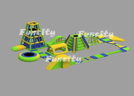 Commercial Giant CE / EN 15649 Inflatable Water Park With Colorful Customized
