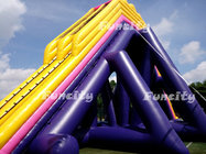 Plato 0.55mm Pvc Tarpaulin 56*14.5*13.5m Giant Inflatable Hippo Slide For Adults