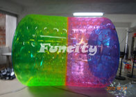 1.0mm PVC / TPU Inflatable Water Roller Colorful with Soft Handle for Water Park