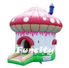 Moothroom Commercial 0.55mm PVC Inflatable Bouncy House 3.5m Diameter Red / White
