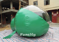 Green 3m PVC Tarpaulin Inflatable Lawn Bubble Tent Half Color For Exhibitions