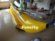 Amusement 0.9 PVC Tarpaulin Black And Yellow Inflatable Banana Boat Fly Fish
