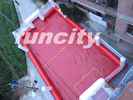 Customize Airtight Inflatable Soccer Field With Pillar And Net