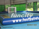 inflatable giant football playgrounds with customized logo for commercial use