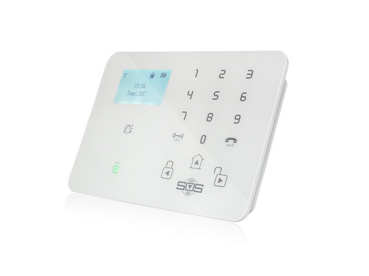 China White GSM Wireless Burglar Alarm Systems With 7*24 Hours Safety Applications supplier