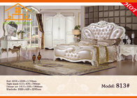 high quality ashley furniture Neo Classical korean style Solid wood King bed factory antique bedroom furniture