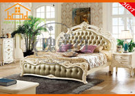 china furniture factory Supply comfortable soft antique silver Competitive Simple style queen bedroom furniture set bali
