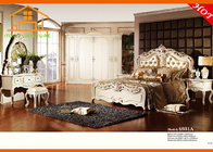 French style Top Class Wooden Hot selling Antique Appearance king size bed in china Arabic style bedroom furniture set