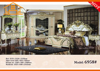 Memory foam romantic style antique Excellent quality Wooden carved heated elegant classical bedroom furniture set