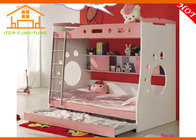 2016 modern cheap wholesale discount mdf pink bunk beds Teenage kids children bedroom furniture stores