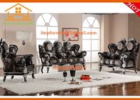 antique Living room furniture new model hall alibaba wood sofa set