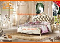 Princess elegant oversized french antique leather bedroom furniture sets online