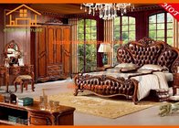 antique luxury cheap Wholesale classic korea style solid wood bedroom furniture sets