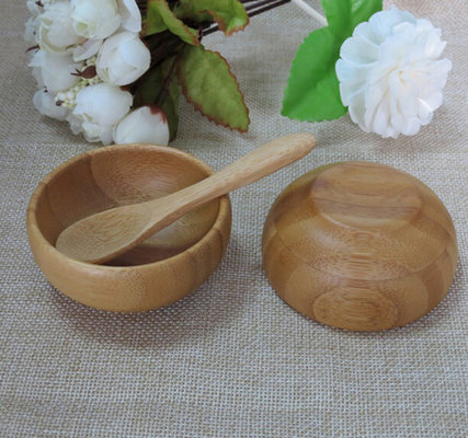 China bamboo spa bowl  bamboo spoon bamboo spatula wooden bamboo lacquer bowls supplier