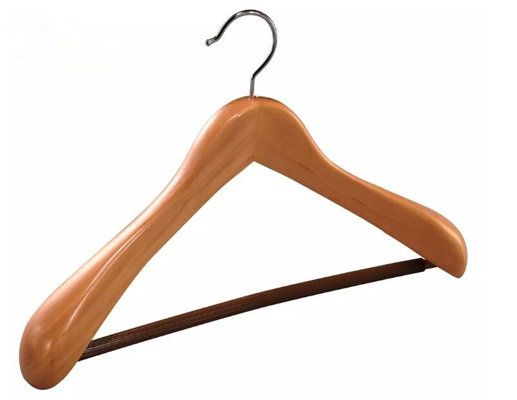 China Broad Shoulder Antique Wood Suit Hanger supplier