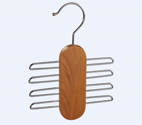 China Wood Material and Ties Type Tie Hanger Wooden Tie Hanger supplier