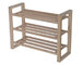 High Quality 3 Tiers Shoe Shelf Durable Wood Slatted Storage Shoe Rack For Hotel supplier