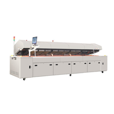 reflow soldering machine with 12 heating zones smt lead free pcb making machine