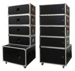 Professional 4+1 Aluminum edge Double 12 inch full frequency line array with Wheel