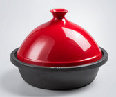 Cast iron enameled tagine tajine pot cookware set for cooking