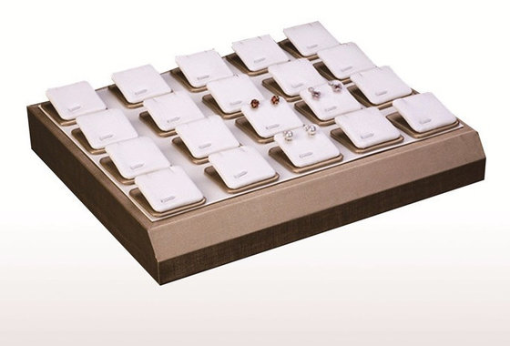 China Leather Pendant Jewelry Storage Trays Heat Transfer Imprinting For Jewellery Counter supplier