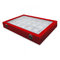 24 Compartment Pendant Display Tray , Velvet Jewelry Tray Red / White Faux Suede supplier