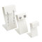 White Leather Earring Display Stands Jewelry Combination Sets Shop Displaying supplier
