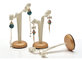 Faux PU Leather Earring Display Stands Y Shaped Style Hanging Long Earrings supplier