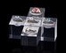 Transparent Acrylic Display Stands Simple Design For Diamond Rings Displaying supplier