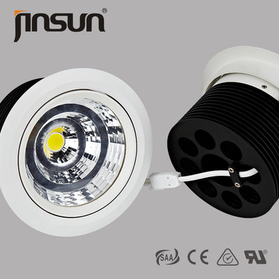China 40W 3000Lumen 2700K Warm White 125mm Cut Out 180 Degree Adjustable Of Citizen Chip LED Cob Downlight supplier
