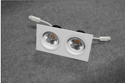 China Square LED ceiling lights with  double venture,180 degree rotating structure, 2*7w supplier