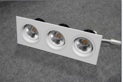 China Square LED ceiling lights with three venture, 3*7w, non-dimmable, adjustable structure supplier