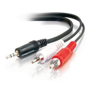 3.5mm Mini-Stereo Male to Two RCA Male Adapter Cable, 1m, RoHS,UL