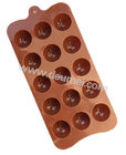 OEM Factory Direct Sale Silicone Sphere with Fan Design Chocolate Mold