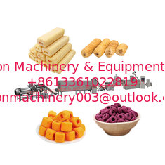 China Automatic food machinery production line for puffed snack with filling supplier